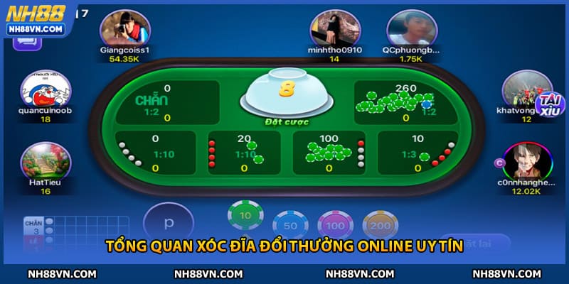 Tổng quan xóc đĩa đổi thưởng online uy tín